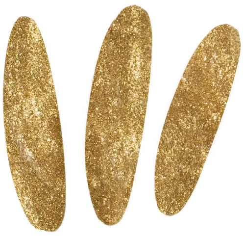 Drei goldene glitzernde vertikale Streifen